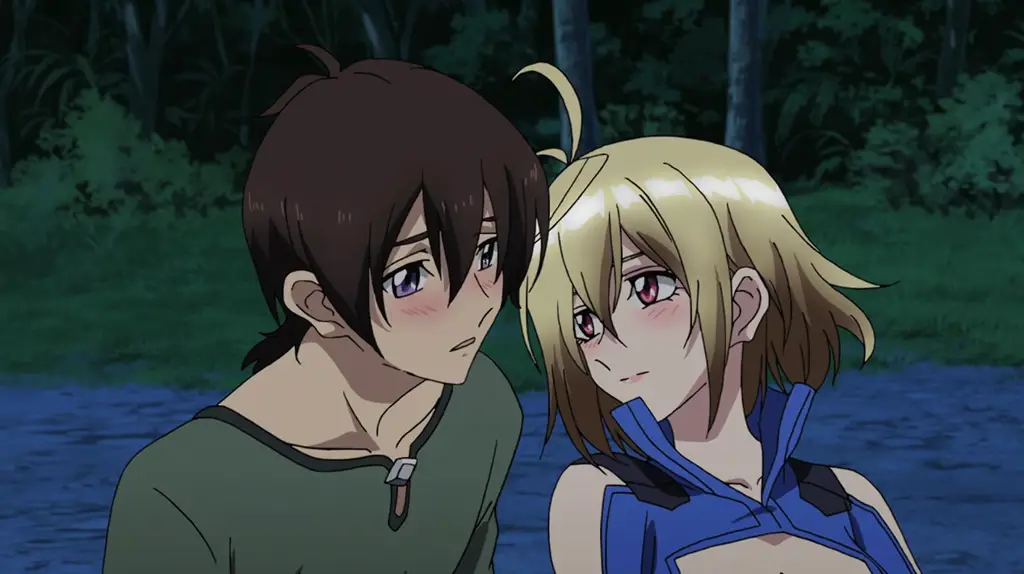 Screenshot adegan anime Cross Ange