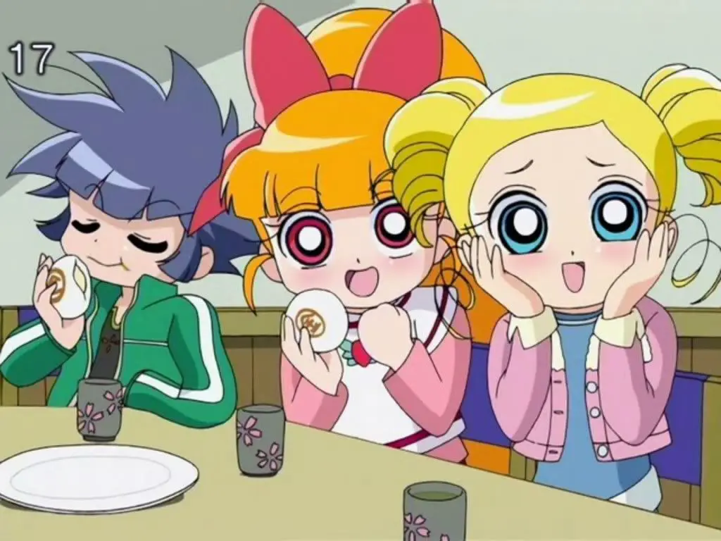 Gambar adegan aksi Powerpuff Girls Z