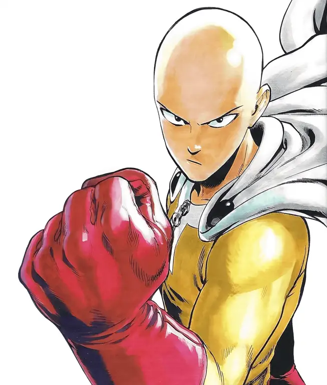 Gambar adegan aksi One Punch Man