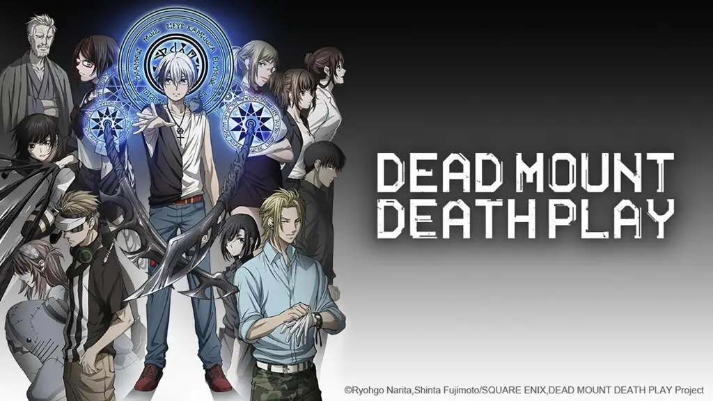 Gambar adegan pertarungan dalam anime Dead Mount Death Play