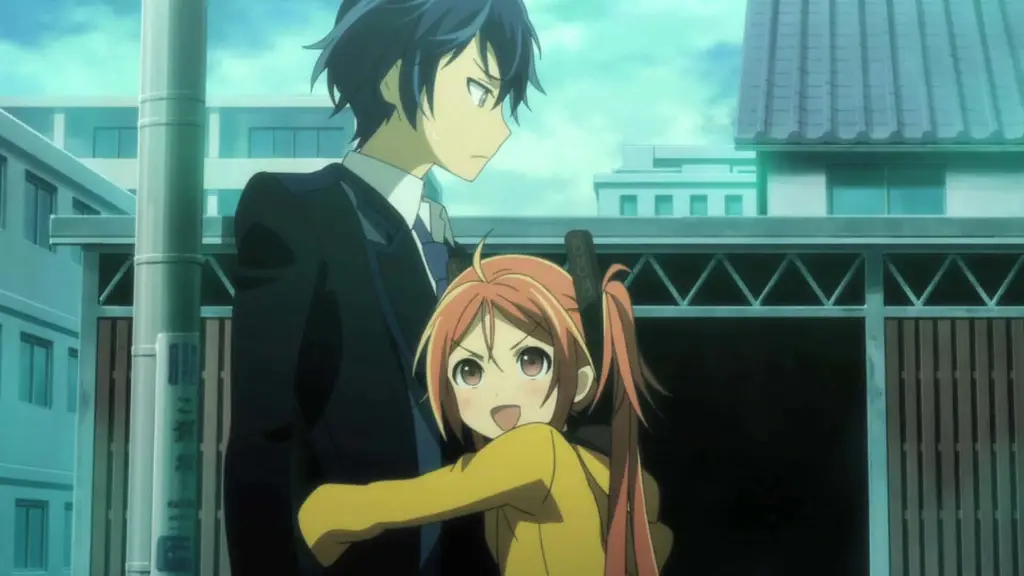 Gambar adegan aksi dari anime Black Bullet