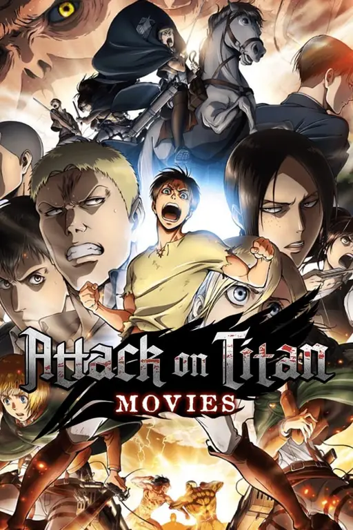 Adegan film anime Attack on Titan yang menegangkan