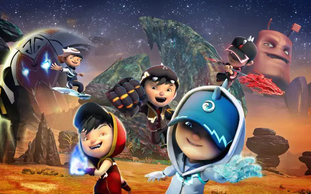 Adegan aksi Boboiboy