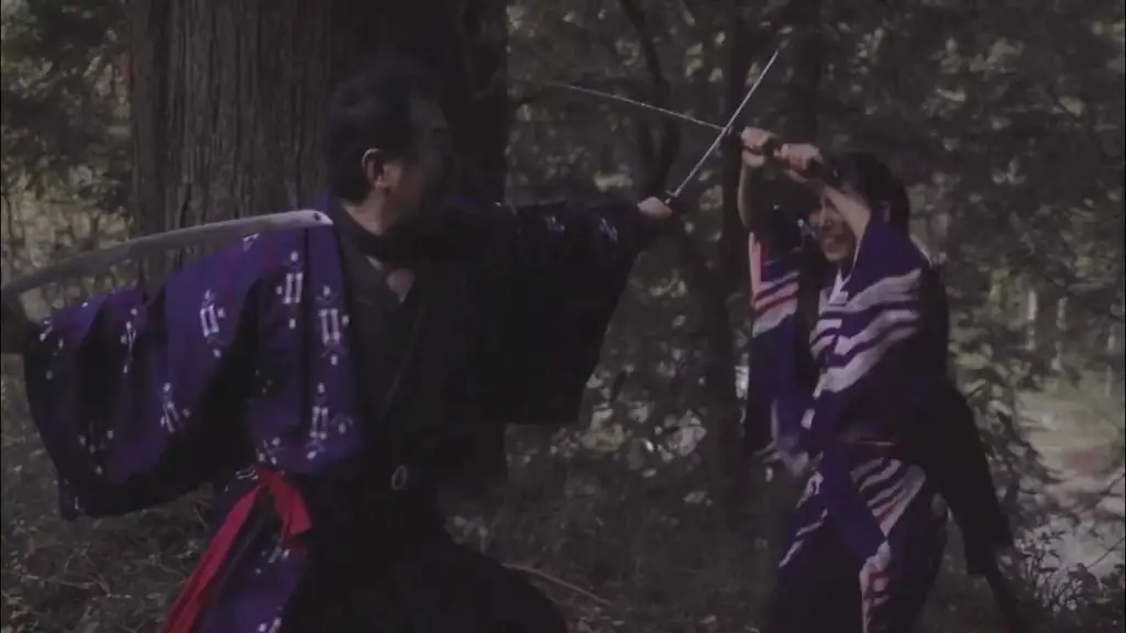 Adegan aksi menegangkan dalam film Adegan pertarungan pedang samurai