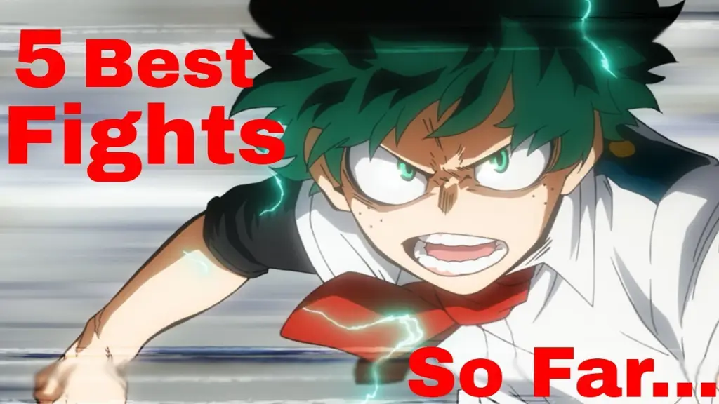 Adegan aksi dalam My Hero Academia