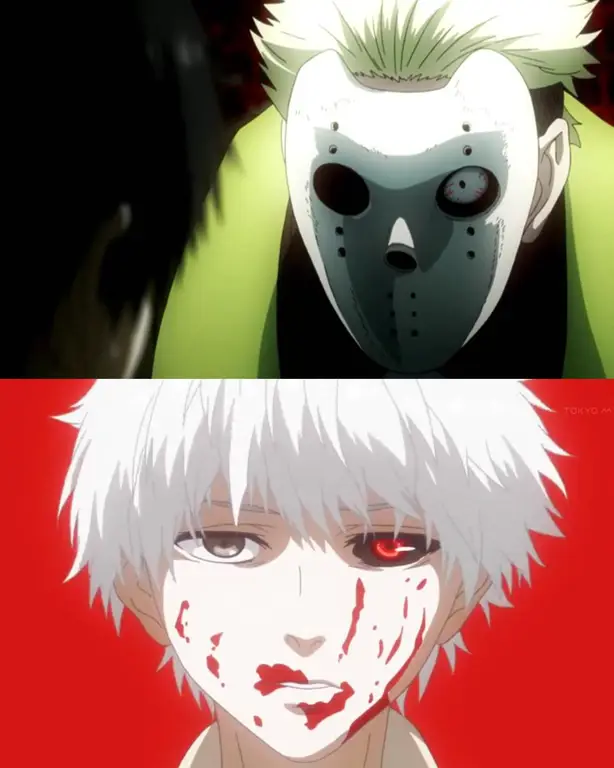 Gambar adegan aksi Tokyo Ghoul