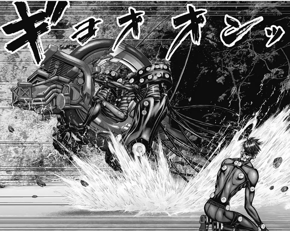 Adegan aksi dalam Gantz:E