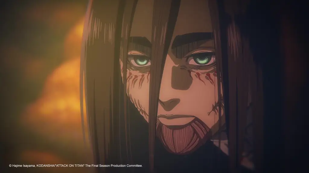 Gambar adegan aksi Attack on Titan Season 3