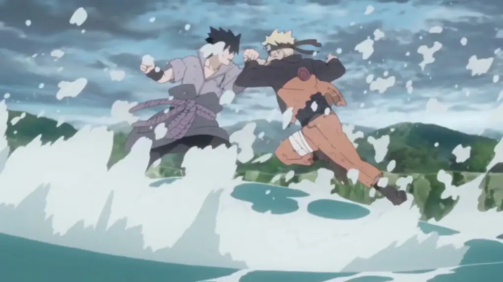 Adegan aksi seru dari serial Naruto Shippuden