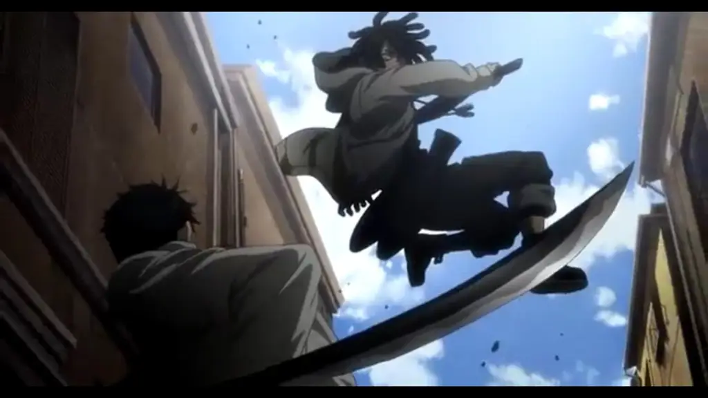Adegan aksi penuh sihir dan pedang dari Shijou Saikyou no Daimaou Adegan anime dengan pedang dan sihir