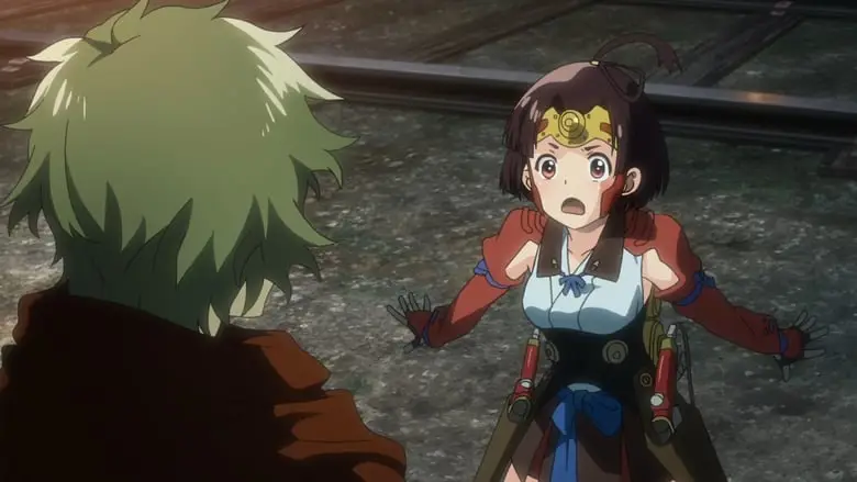 Adegan aksi menegangkan dalam Koutetsujou no Kabaneri