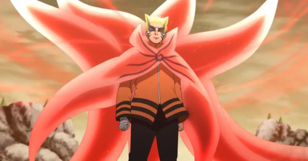 Gambar adegan aksi Boruto yang menegangkan