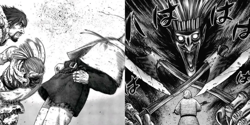 Adegan aksi dalam manga Vinland Saga