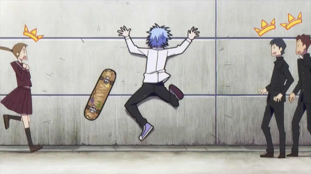 Adegan seluncur dari anime SK8 the Infinity