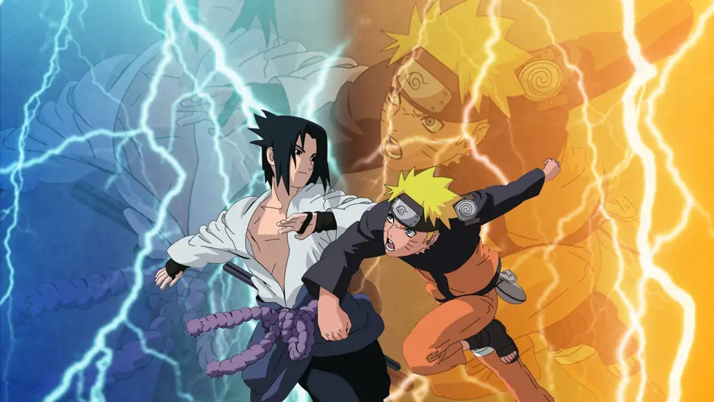 Gambar adegan aksi dari Naruto Shippuden