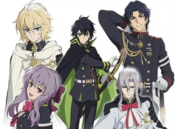 Adegan aksi dari Owari no Seraph Season 1