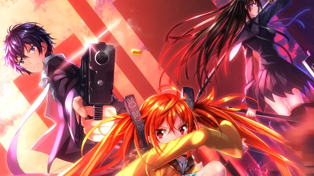 Gambar adegan aksi menegangkan dalam anime Black Bullet