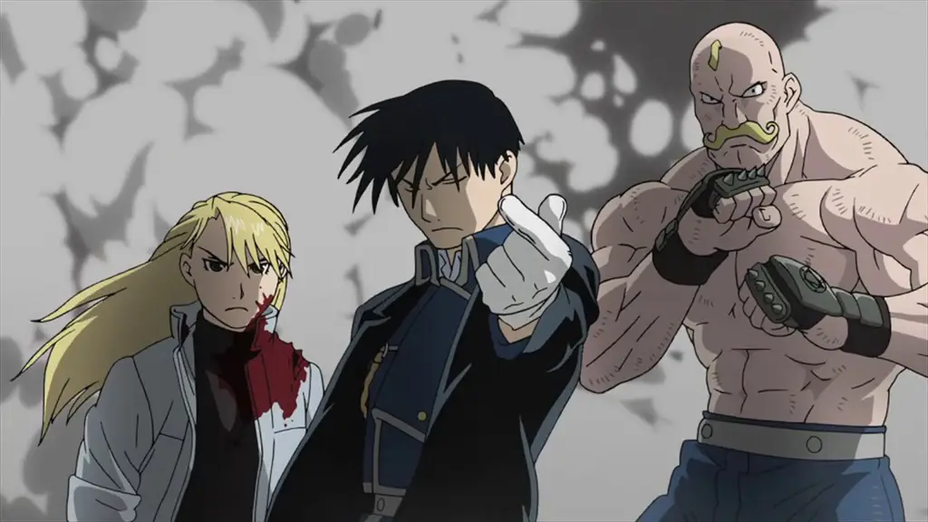 Adegan aksi dalam Fullmetal Alchemist Brotherhood