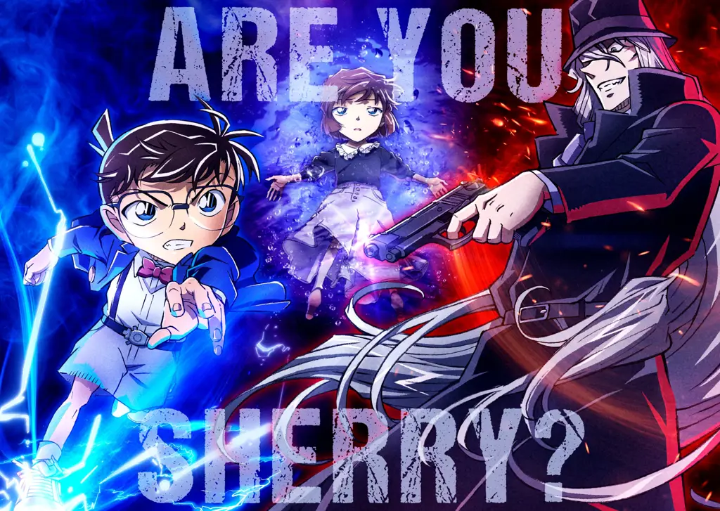 Adegan aksi yang menegangkan dalam film Detective Conan Adegan aksi dalam film Detective Conan