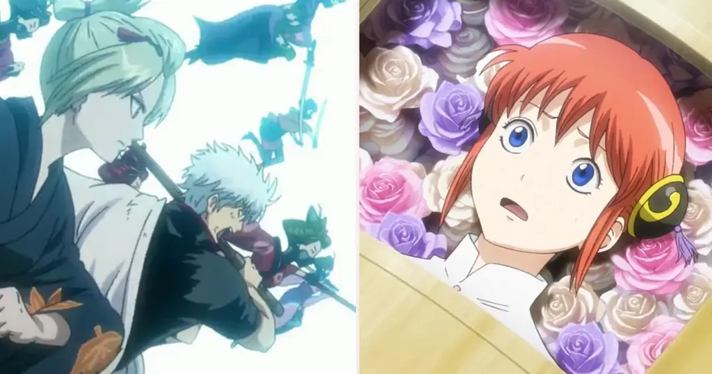 Adegan aksi yang menegangkan Adegan aksi seru dalam anime Gintama