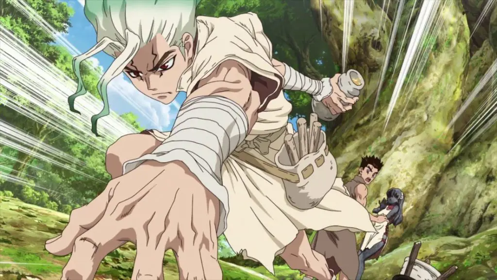 Gambar adegan aksi di Dr. Stone Season 2