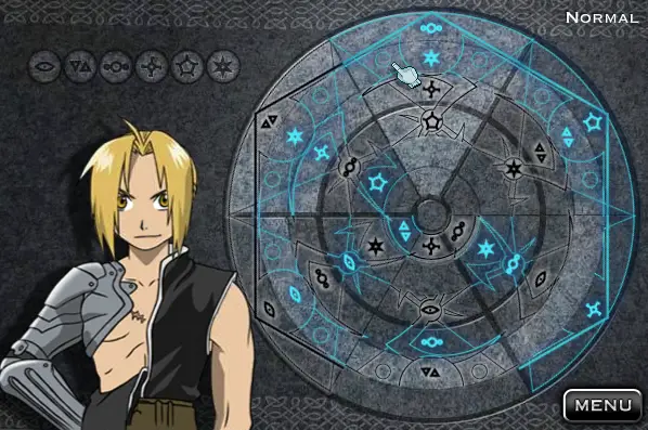 Gambar yang menampilkan alkimia di Fullmetal Alchemist