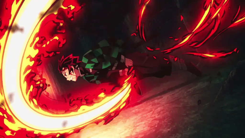 Adegan anime Demon Slayer yang menegangkan