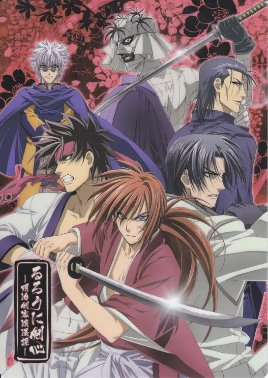 Adegan anime Rurouni Kenshin yang seru dan penuh aksi.