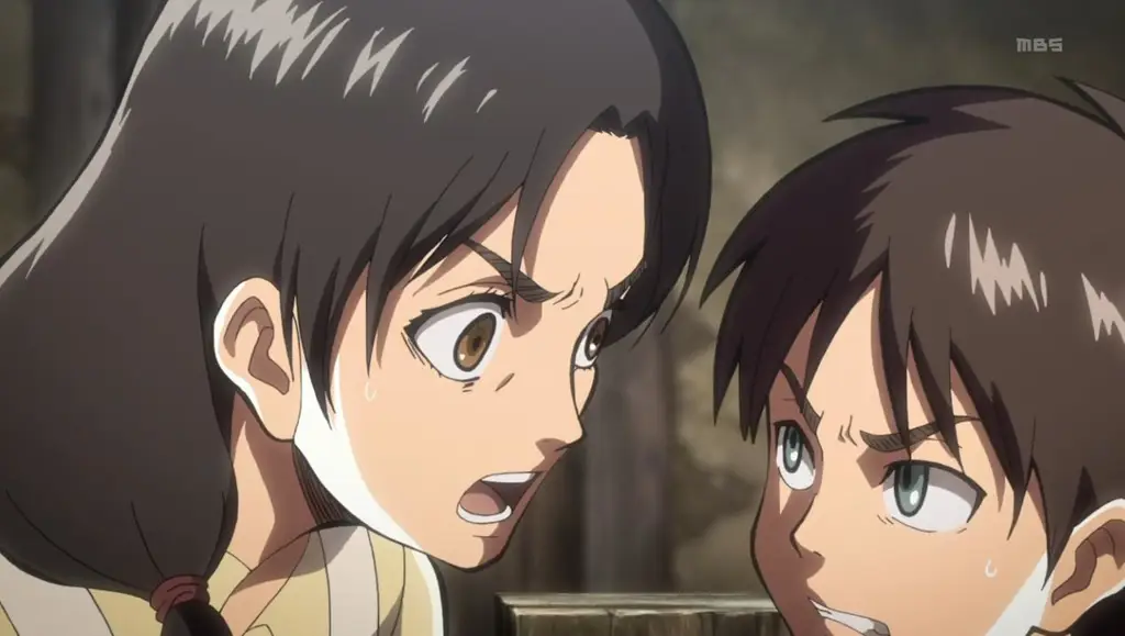 Gambar adegan anime Shingeki no Kyojin