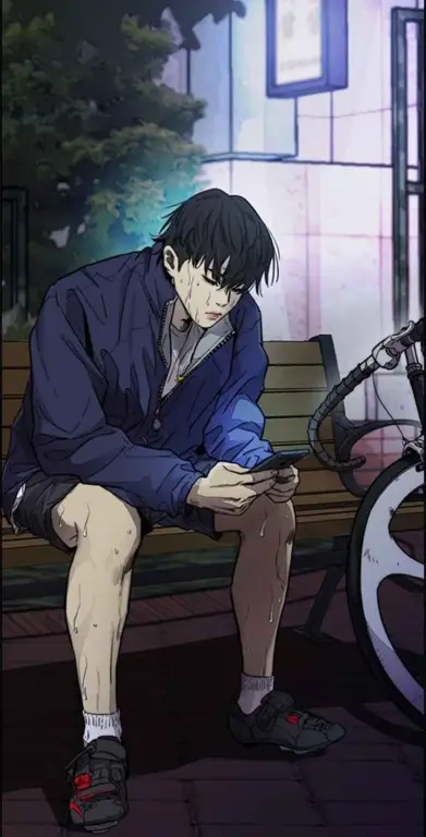 Adegan anime Wind Breaker yang menampilkan karakter dan sepeda mereka