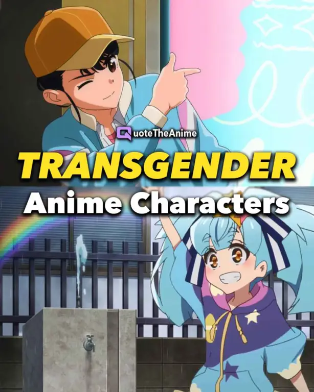 Gambar adegan anime yang menampilkan karakter transgender