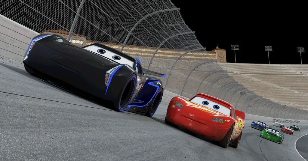 Adegan balap mobil dalam Cars 3