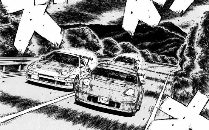 Screenshot dari anime Initial D