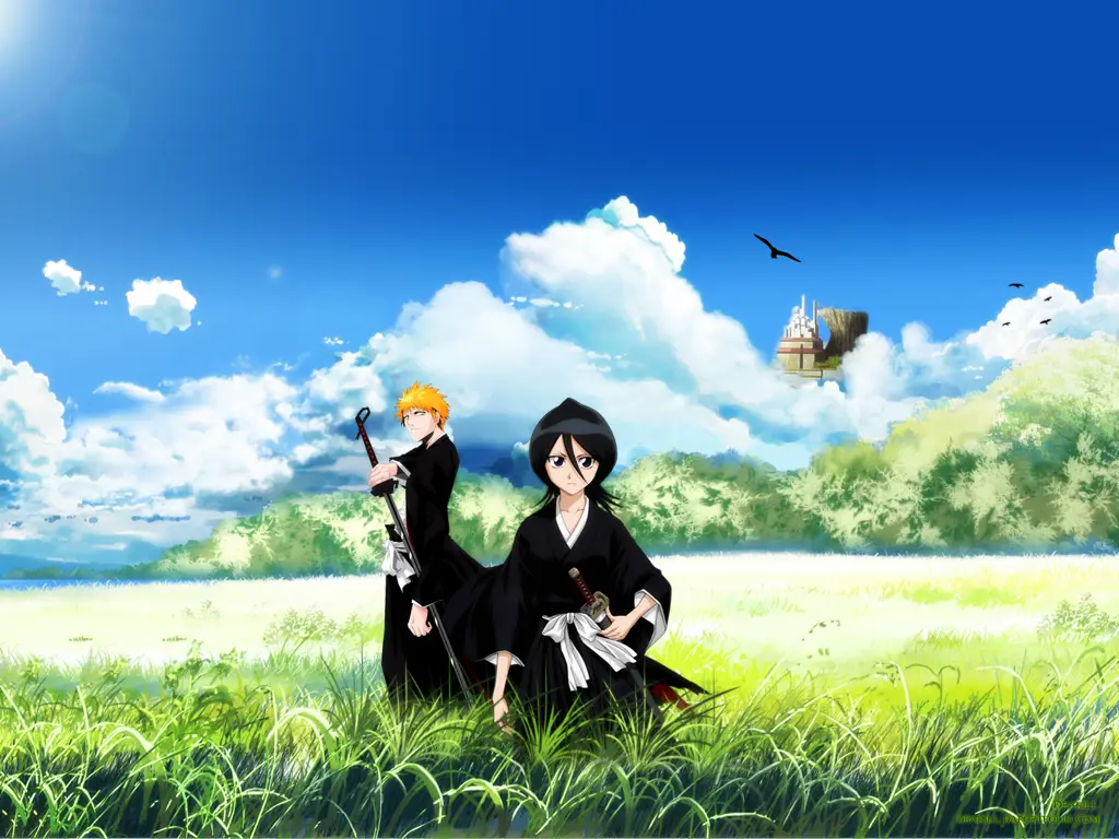 Gambar adegan anime Bleach yang ikonik