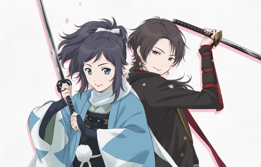 Screenshot adegan dari Katsugeki Touken Ranbu Season 2