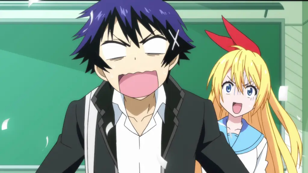 Adegan dari Anime Nisekoi Screenshot Anime Nisekoi