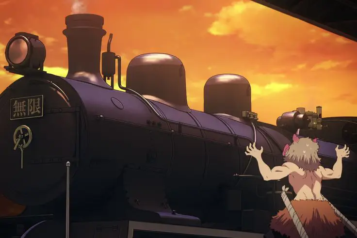 Adegan dari film Kimetsu no Yaiba: Mugen Train Adegan menegangkan dari film Kimetsu no Yaiba: Mugen Train