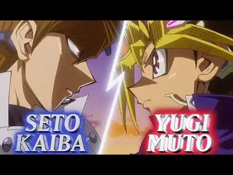 Adegan duel Yugi Muto dan Kaiba Seto