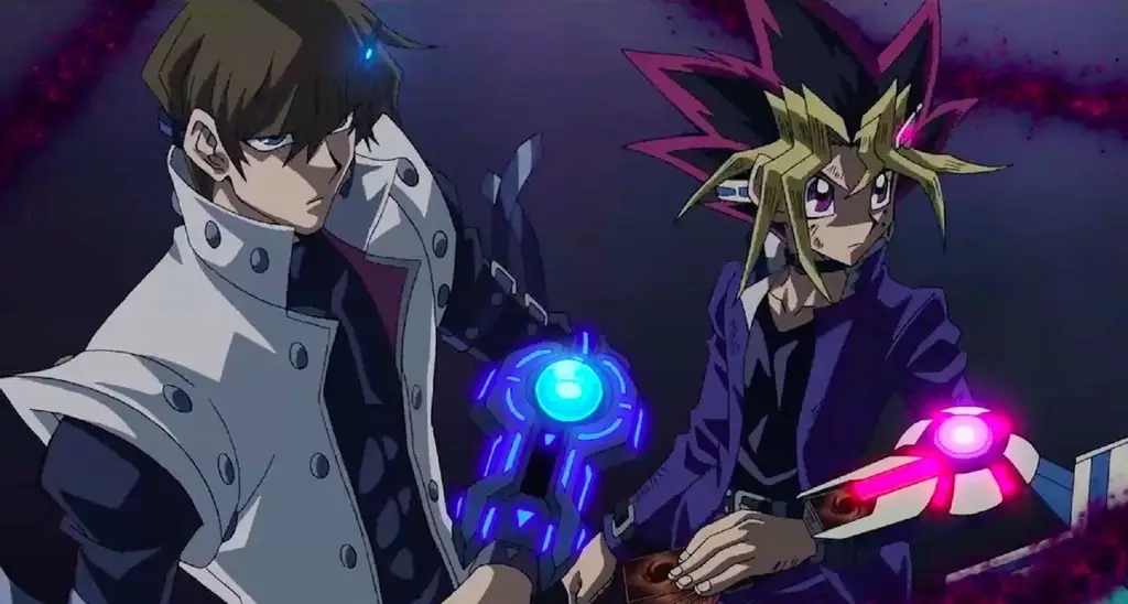 Adegan duel Yugi Muto dan Seto Kaiba