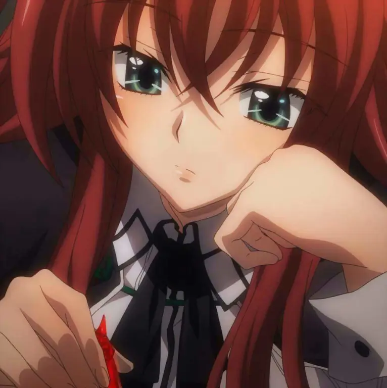 Gambar adegan ecchi dalam anime School DxD (disensor)