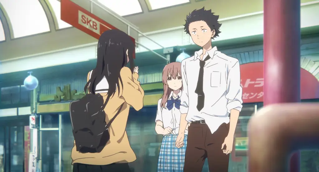 Adegan emosional dalam film A Silent Voice