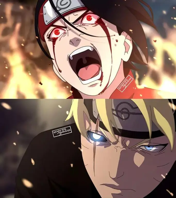 Adegan Emosional Sarada, Sasuke, dan Boruto