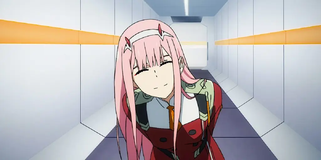 Gambar adegan emosional Zero Two di Darling in the Franxx