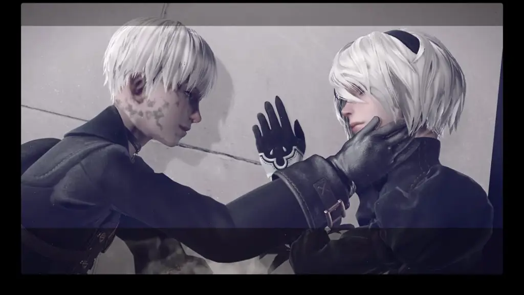 Gambar 2B dan 9S dari Nier Automata