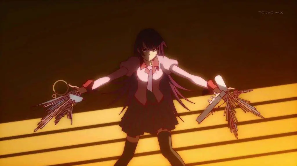 Screenshot dari anime Bakemonogatari