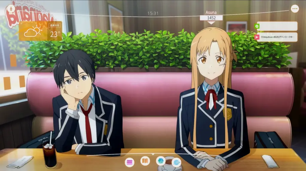 Adegan ikonik Kirito dan Asuna Kirito dan Asuna dalam film Sword Art Online: Ordinal Scale