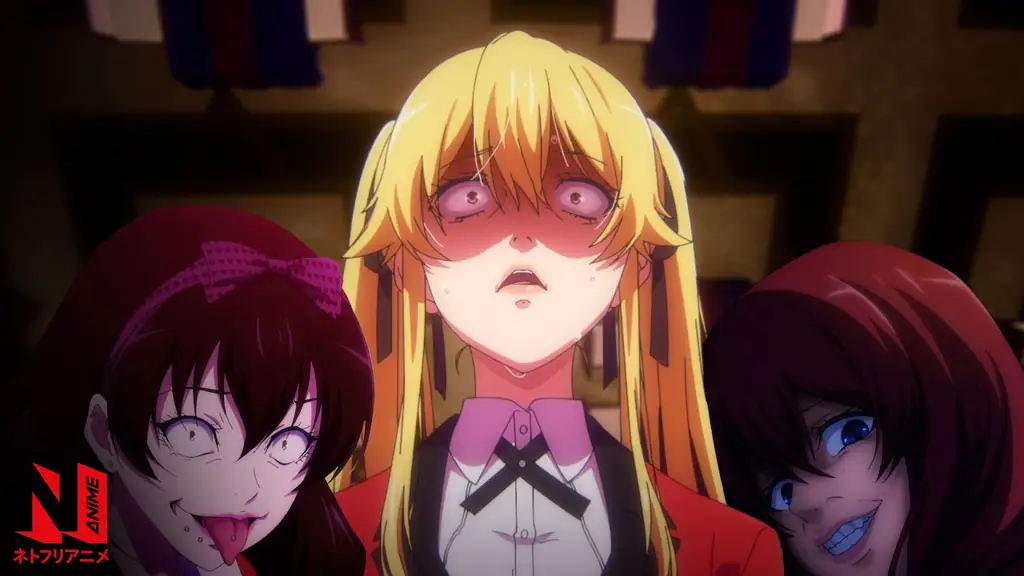 Gambar adegan menegangkan dari anime Kakegurui