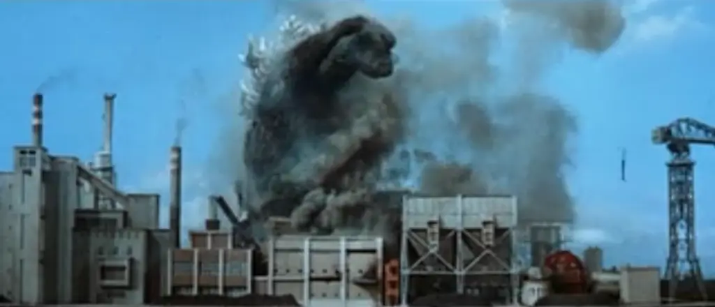 Adegan kehancuran akibat Godzilla di film Godzilla 1998