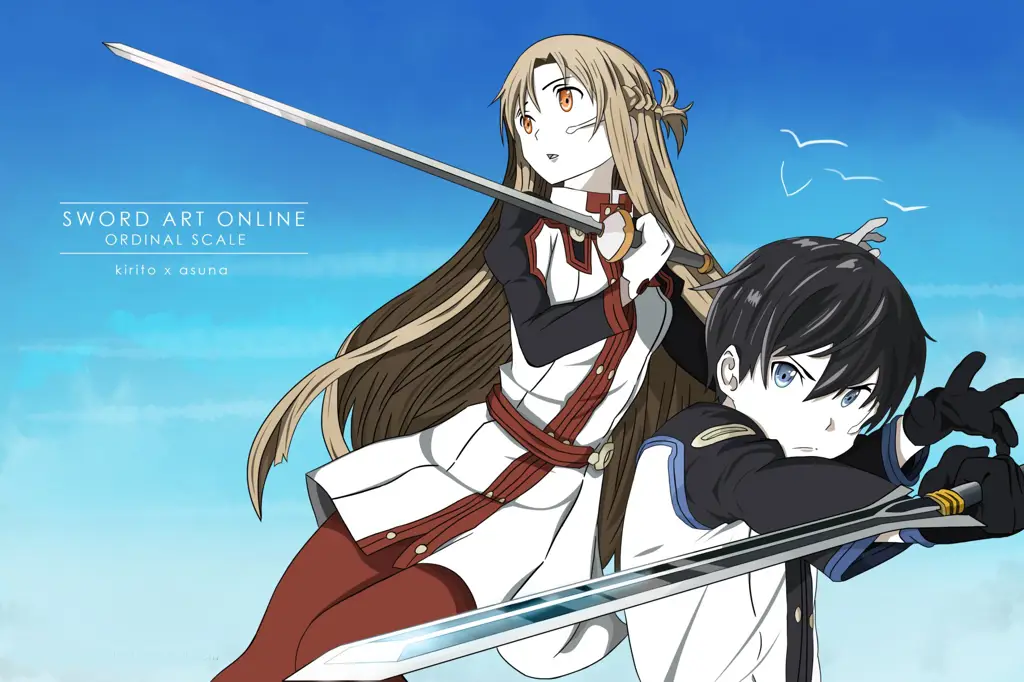 Kirito dan Asuna dalam Sword Art Online The Movie: Ordinal Scale