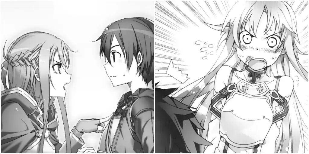 Kirito dan Asuna dalam SAO 3